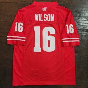 Russell Wilson Wisconsin Badgers #16 Adidas Men’s Size M red jersey